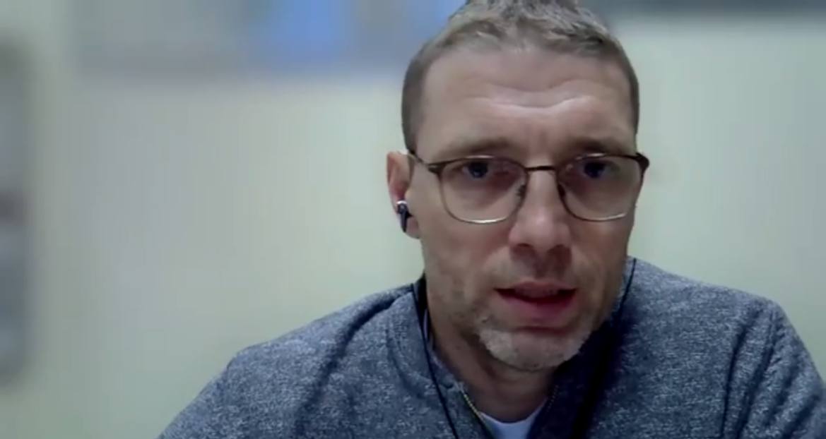 Oleksii Horobets pid chas dopovidi